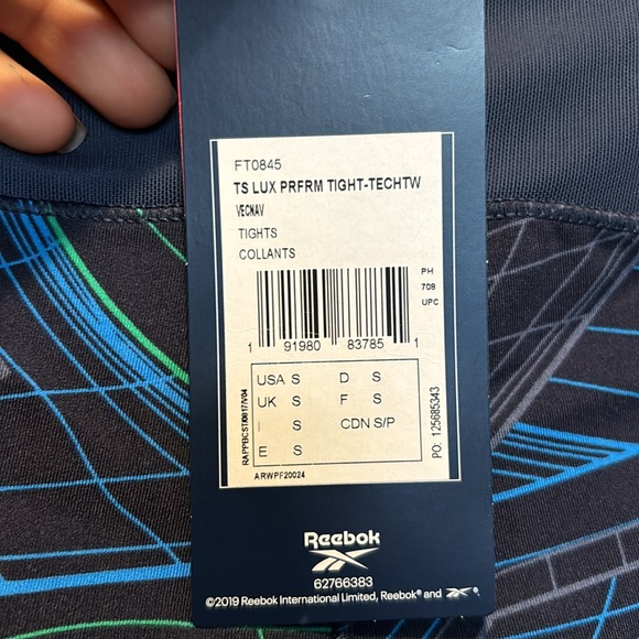2/$30 Reebok Tights, Leggings, Yoga, Lux Performance Tight, Speedwick - Picture 12 of 16